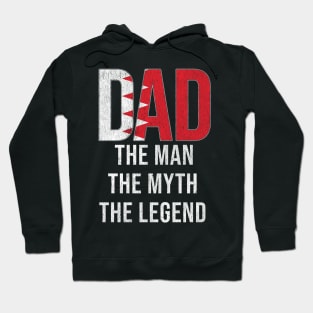 Bahraini Dad The Man The Myth The Legend - Gift for Bahraini Dad With Roots From Bahraini Hoodie